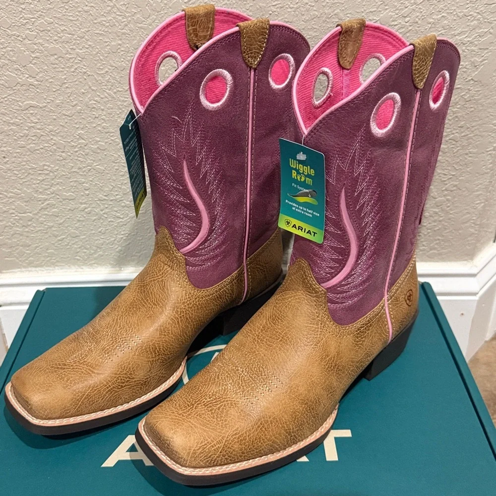 NWT Ariat Kids Futurity Fort Worth Cutter Toe Boot